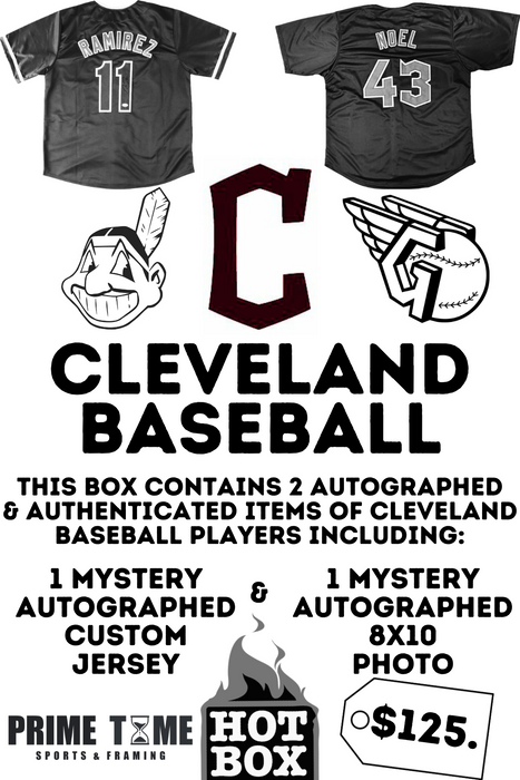 Cleveland Baseball Autographed Mystery Hot Box