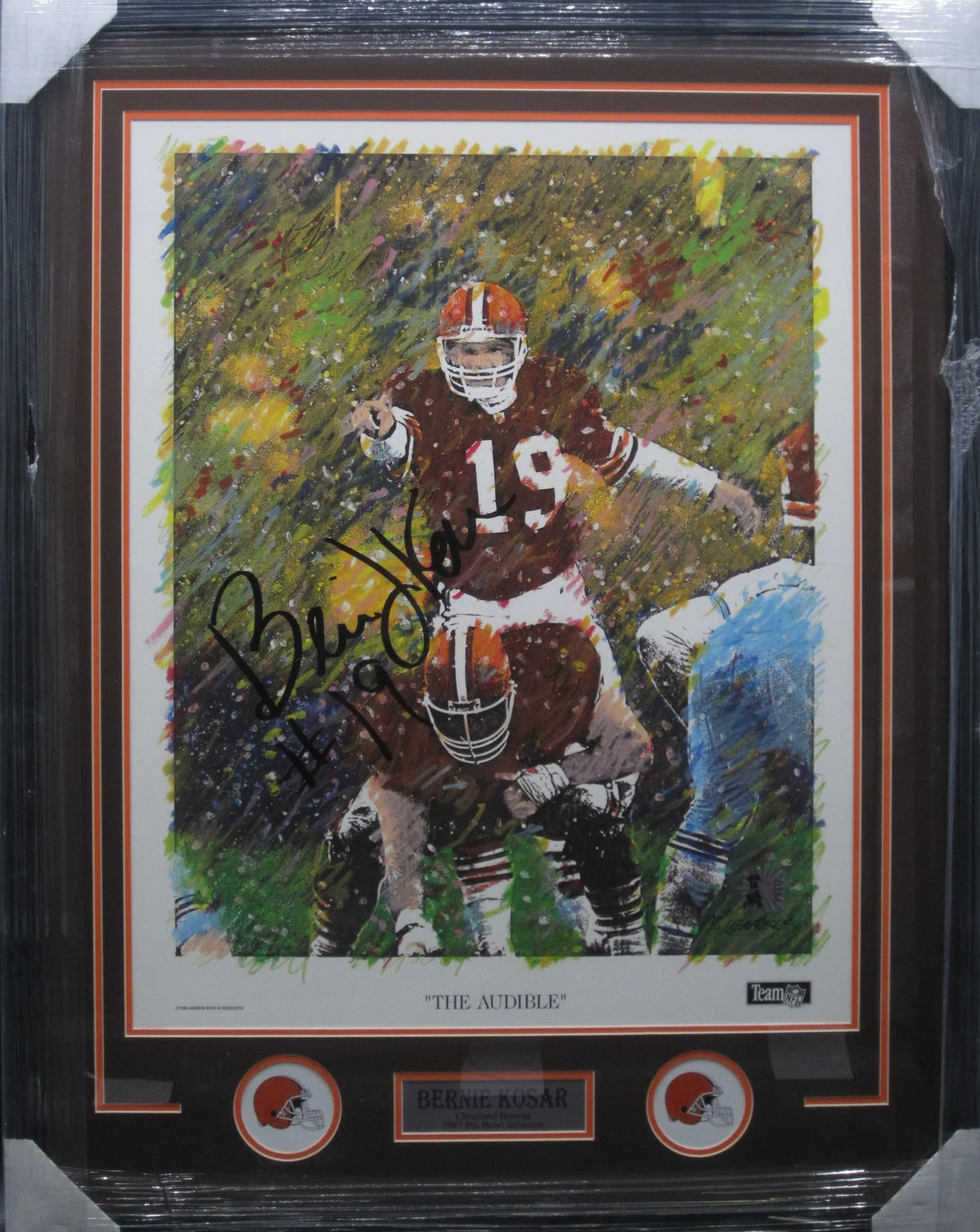 Cleveland Browns Bernie Kosar Hand Signed Autographed 