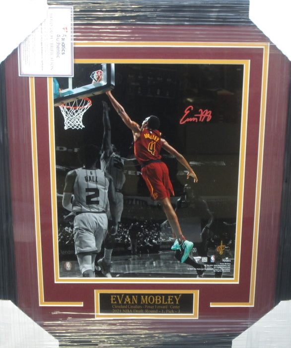 Cleveland Cavaliers Evan Mobley Hand Signed Autographed 11x14 Photo Framed with Matting Includes Fanatics Authentic COA