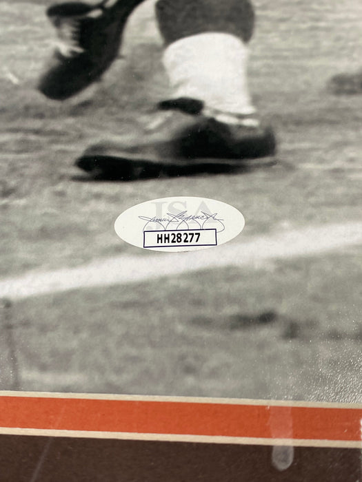 Cleveland Browns Jim Brown Hand Signed Autographed 16x20 Photo Framed with Matting Includes JSA COA