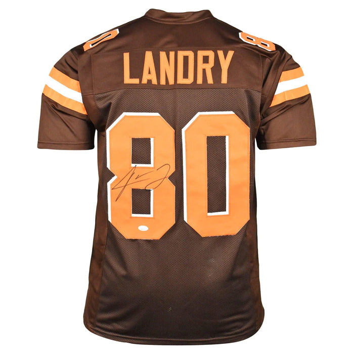 Jarvis Landry Cleveland Browns Signed Home Brown Football Jersey with JSA COA