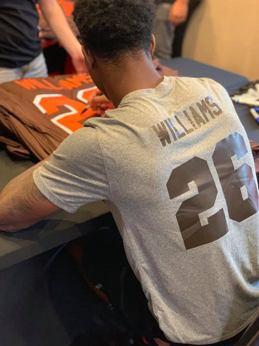 Cleveland Browns Greedy Williams Signed Brown Football Jersey with Beckett COA