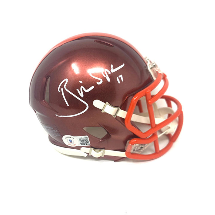 Brian Sipe Cleveland Browns Signed FLASH Mini Helmet with Beckett Witnessed COA