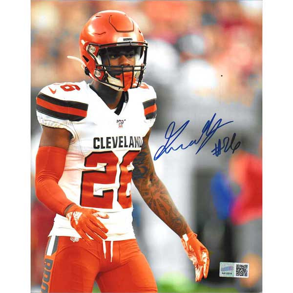 Greedy Williams Cleveland Browns Signed 8x10 Photo Close-up in White with TSE COA