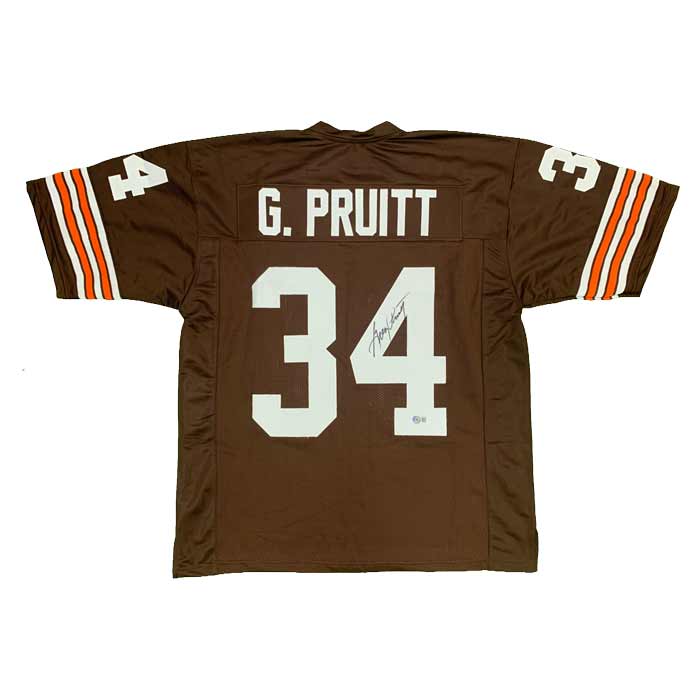 Greg Pruitt Signed Custom Brown Jersey