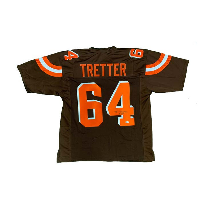 Cleveland Browns JC Tretter Signed Custom Brown Alternate Jersey (Curved Stripes) with Beckett COA