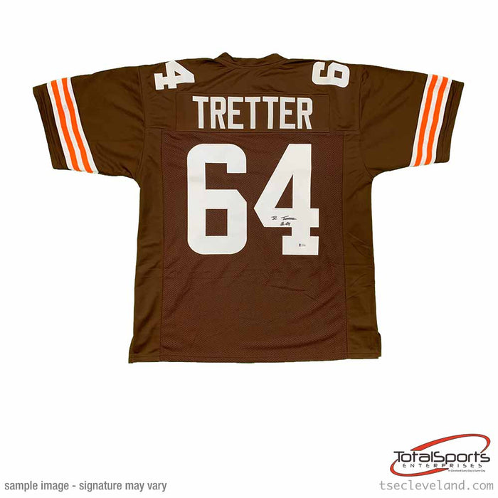 Cleveland Browns JC Tretter Signed Custom Brown Football Jersey with Beckett COA