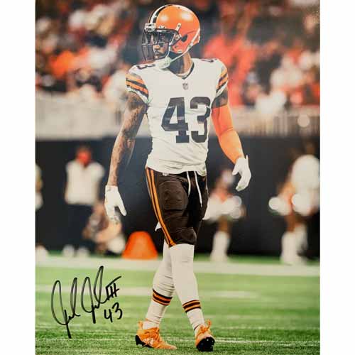 John Johnson III Cleveland Browns Signed 8x10 Photo with Beckett Witnessed COA