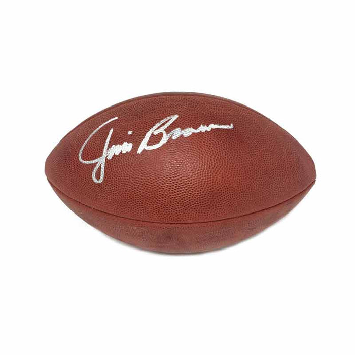 Jim Brown Cleveland Browns Football Hall of Fame Legend Signed Authentic NFL Duke Football with Beckett COA