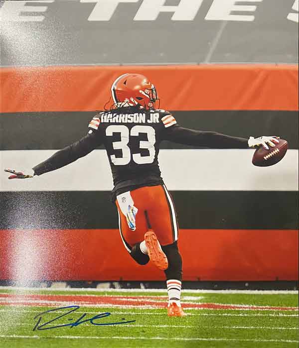 Ronnie Harrison Jr. Cleveland Browns Signed 8x10 Photo with Beckett COA