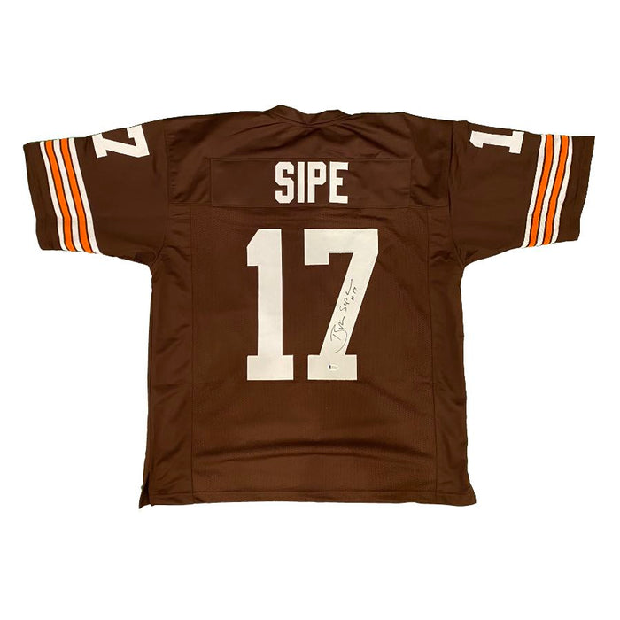 Cleveland Browns Brian Sipe Signed Brown Football Jersey with Beckett COA